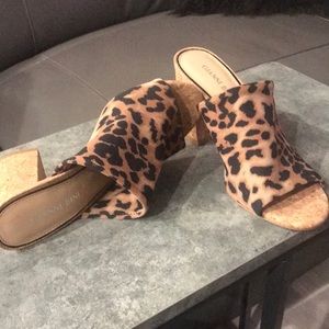 Gianni Bini new Leopard  5 1/2 cork heal